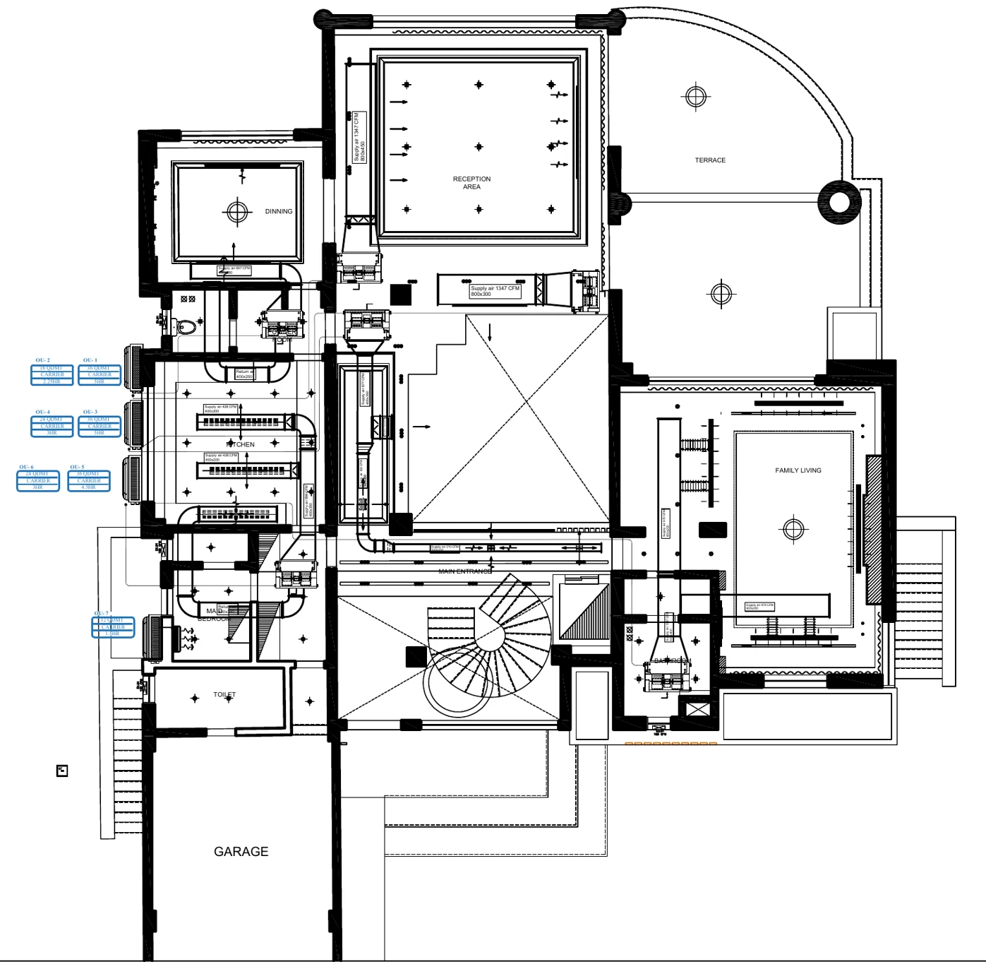 Elrabwa Villa Air conditioning drawing sample