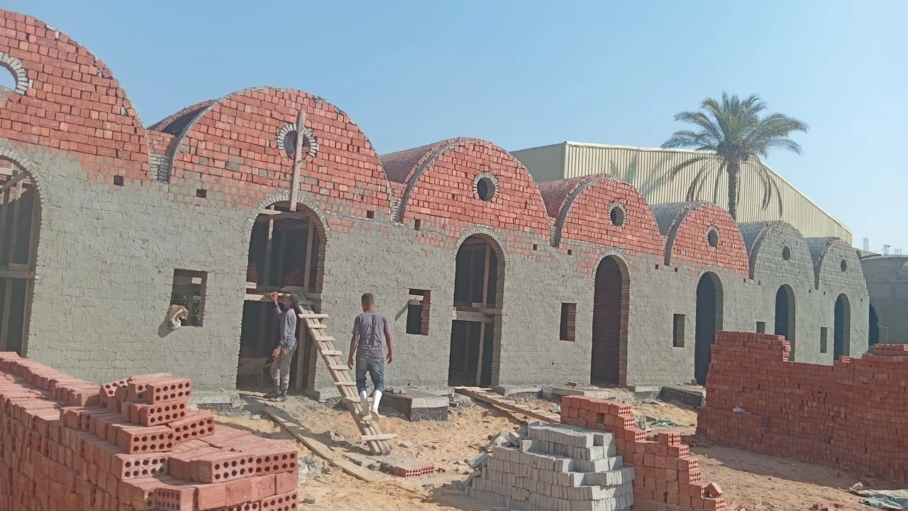 AECH exterior work in progress, original site photograph, 17 September 2026