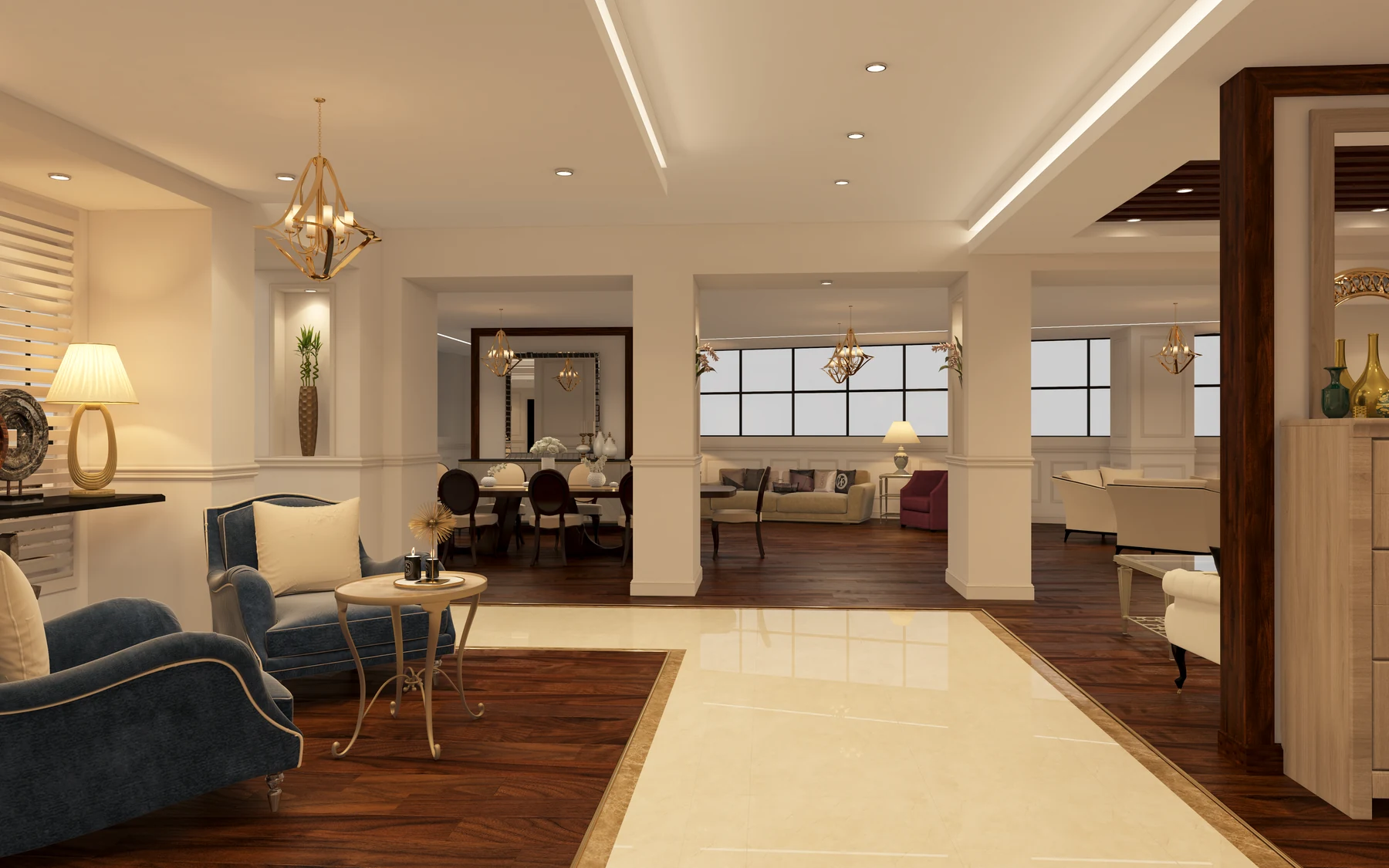 Caracole · Fifth Settlement · First-floor showroom · design render
