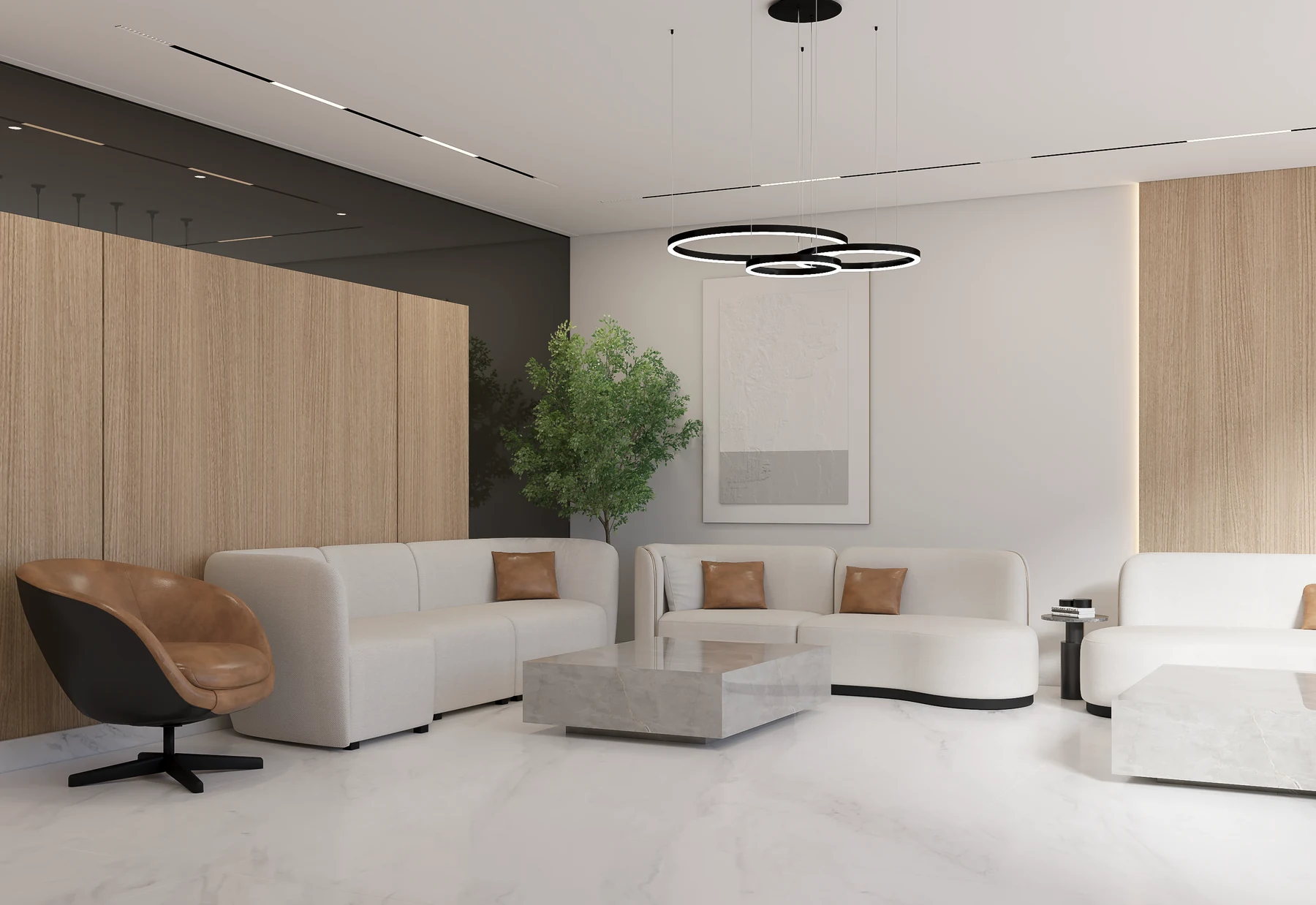 EDECS · Administration · Reception lounge · design render