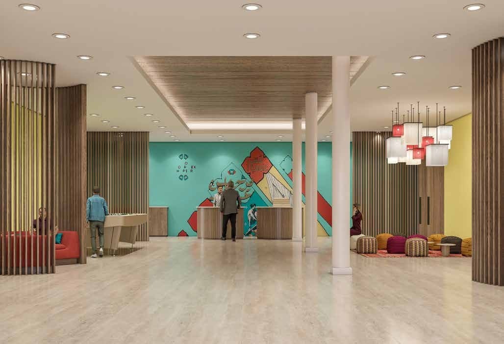 City Hotel Duqm reception design visualisation