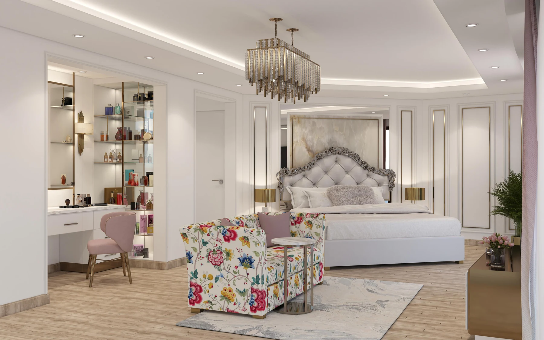 San Stefano Apartment · Main bedroom · design render